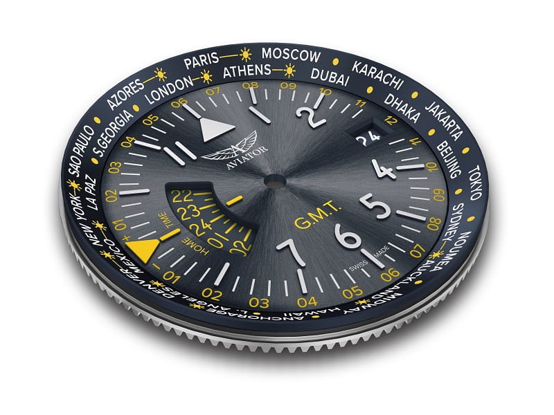 Zegarek Aviator Airacobra GMT V.1.37.0.307.4 (V13703074)