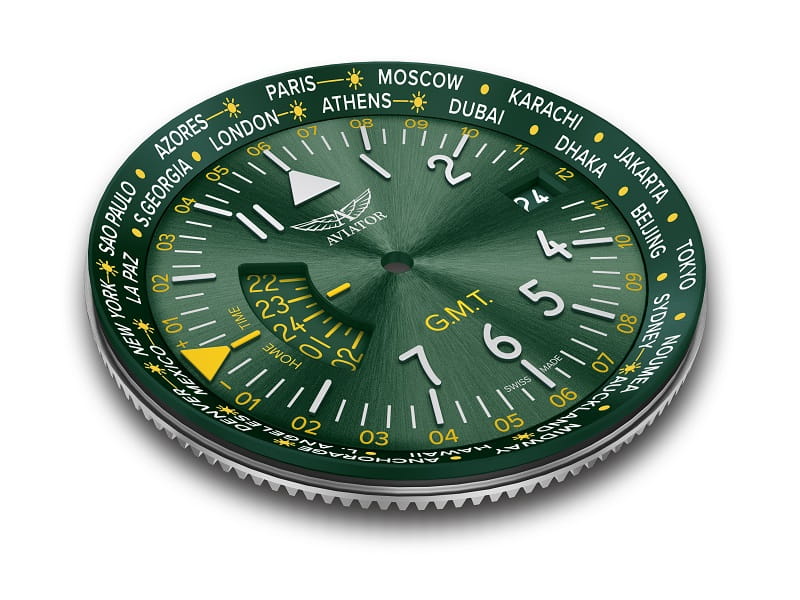 Zegarek Aviator Airacobra GMT V.1.37.2.309.4 (V13723094)