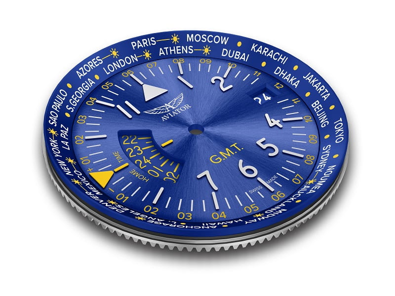 Zegarek Aviator Airacobra GMT V.1.37.3.308.5 (V13733085)