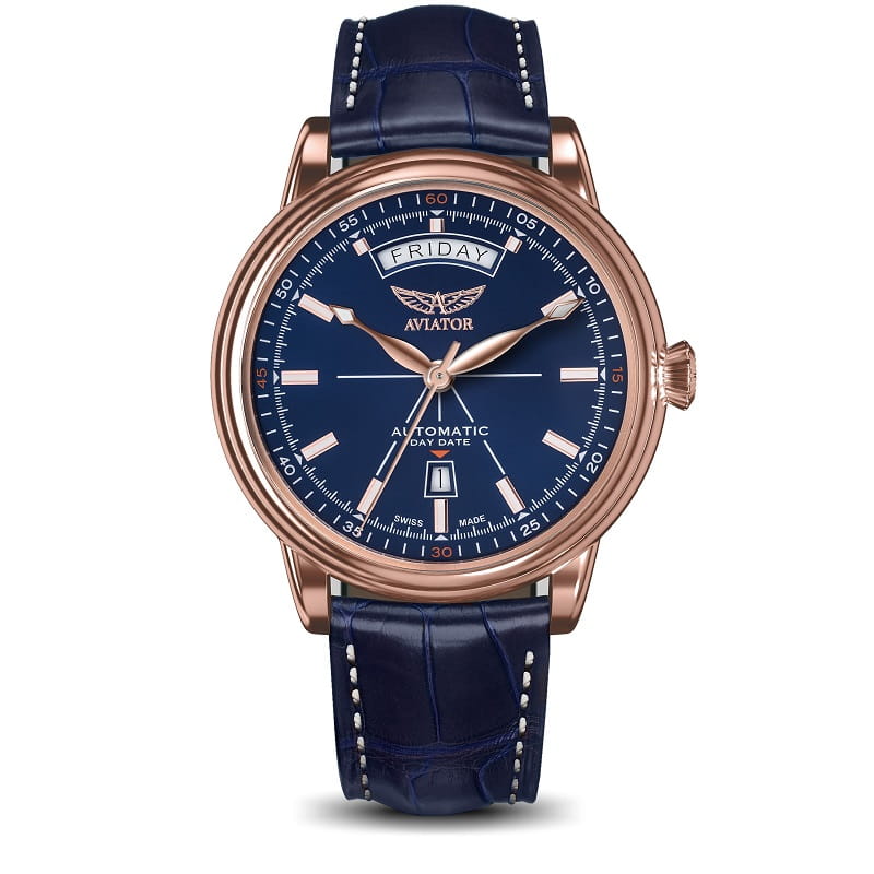 Zegarek Aviator Douglas Day Date V.3.20.2.225.4 (V32022254)