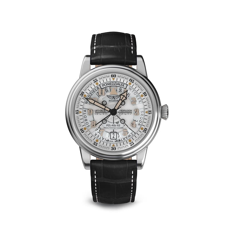 Zegarek Aviator Douglas Day Date Meca 41 Polish Limited Edition V.3.36.0.293.4 PL (V33602934PL)