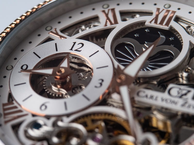 Zegarek Carl von Zeyten Kirnbach Skeleton Automatic CVZ0034RWHS