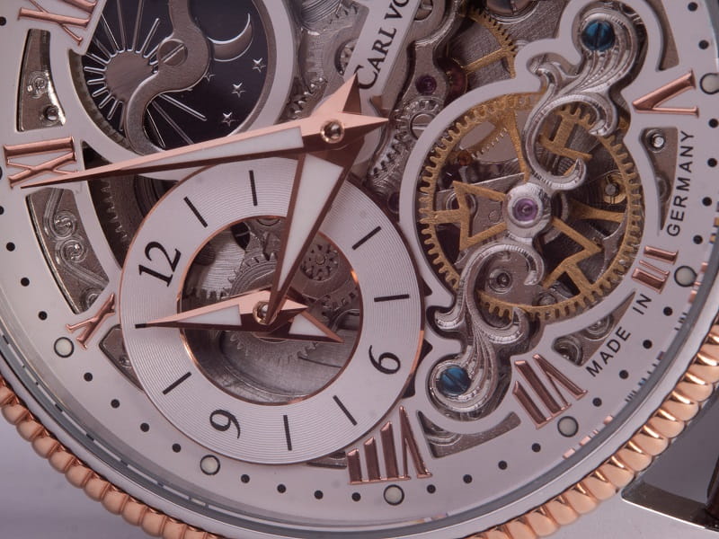 Zegarek Carl von Zeyten Kirnbach Skeleton Automatic CVZ0034RWHS