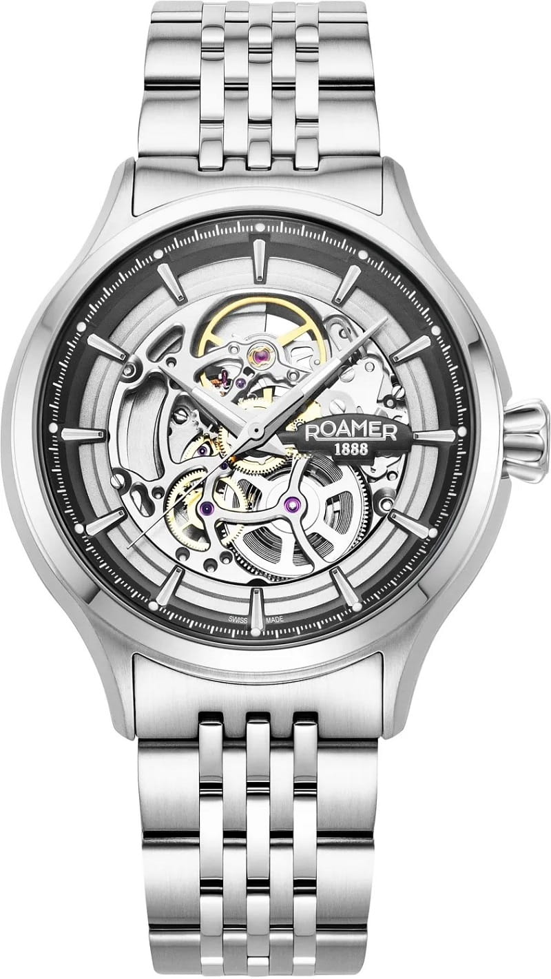 Zegarek ROAMER COMPETENCE SKELETON IV 101984.41.45.10 (101984414510)