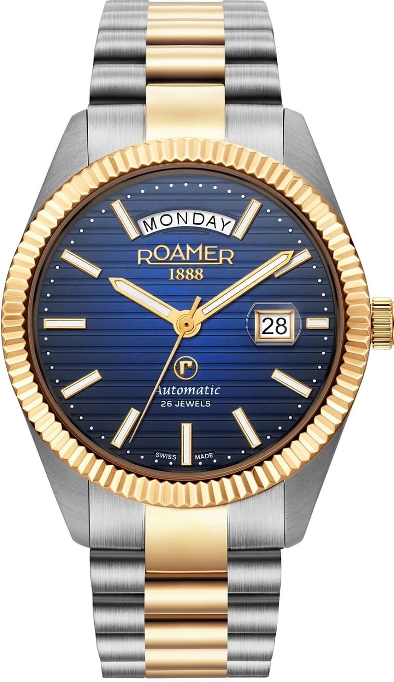 Zegarek ROAMER PRIMELINE DAYDATE II 981666.47.45.50 (981666474550)