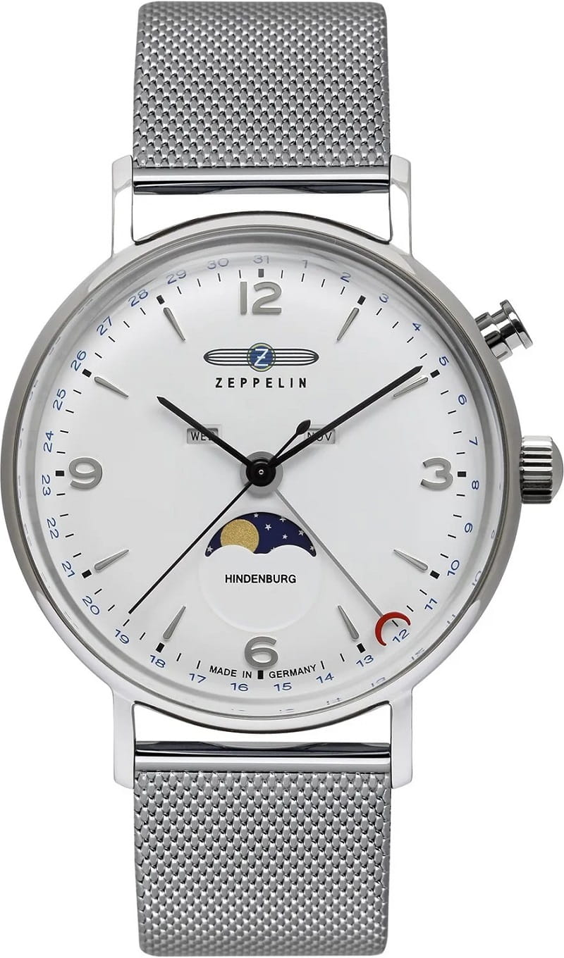 Zegarek ZEPPELIN HINDENBURG MOONPHASE 8076M-1 (8076M1)