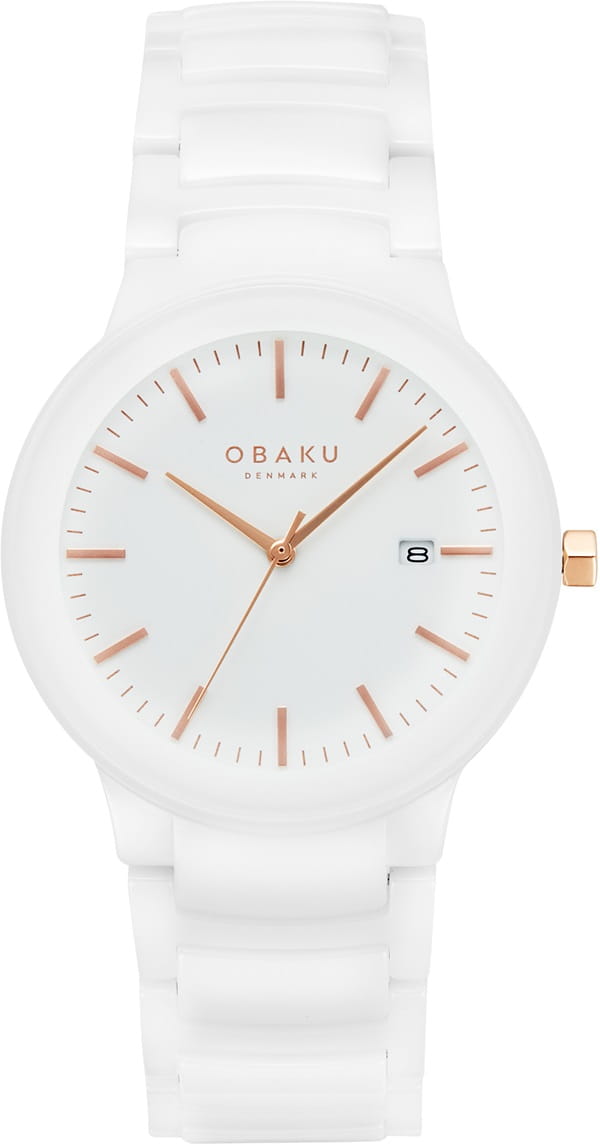 Zegarek Obaku Denmark Ceramic V280LDWWCW