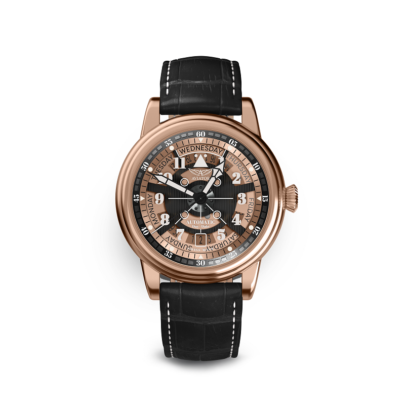 Zegarek Aviator Douglas Day Date Meca 41 V.3.36.2.289.4 (V33622894)