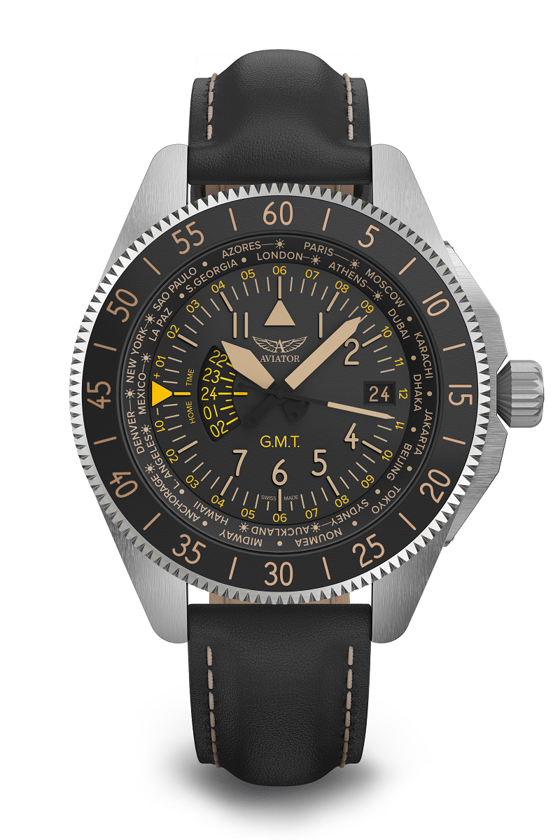 Zegarek Aviator Airacobra GMT V.1.37.0.303.4 (V13703034)