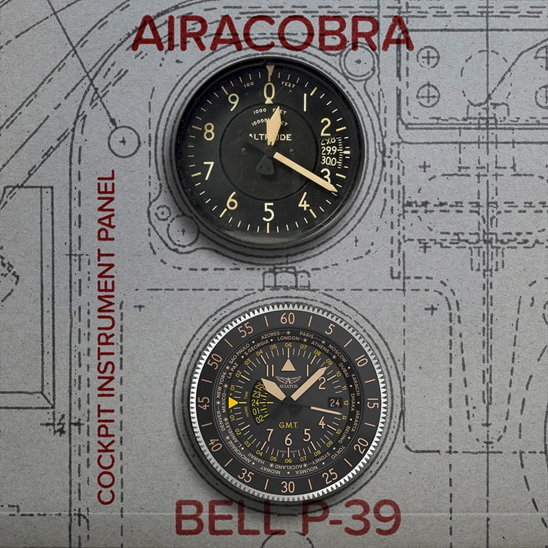 Zegarek Aviator Airacobra GMT V.1.37.0.309.4 (V13703094)