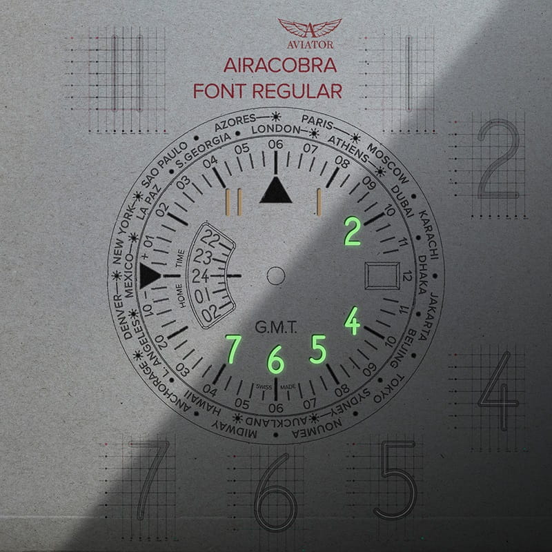 Zegarek Aviator Airacobra GMT V.1.37.0.309.4 (V13703094)
