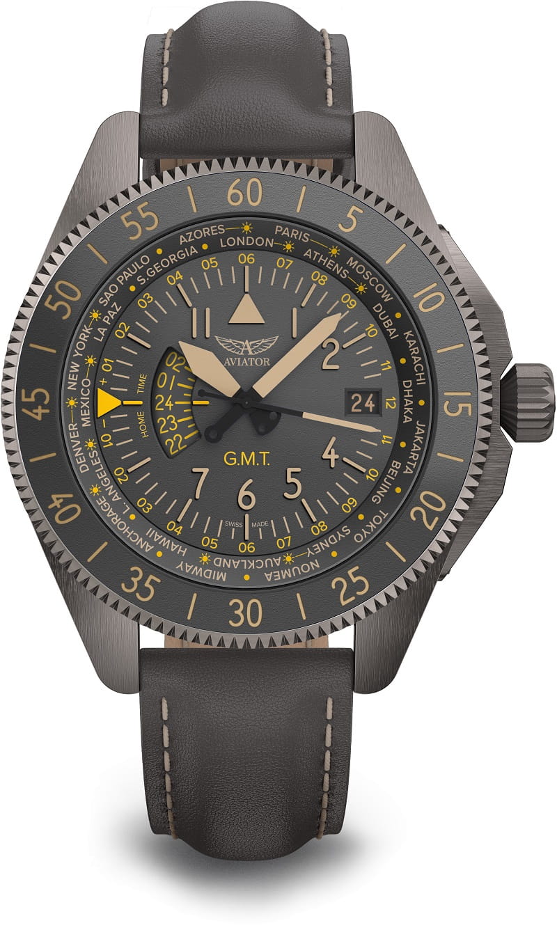 Zegarek Aviator Airacobra GMT V.1.37.7.305.4 (V13773054)