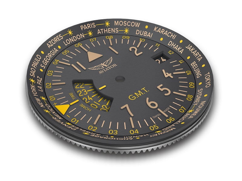 Zegarek Aviator Airacobra GMT V.1.37.7.305.4 (V13773054)