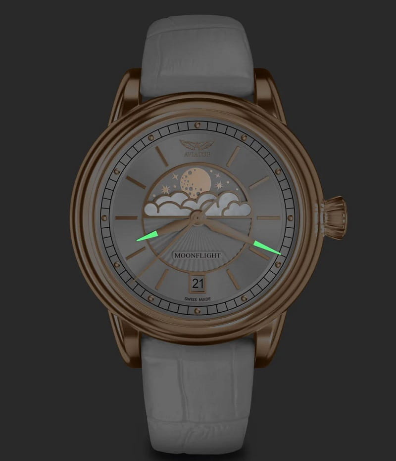 Zegarek Aviator  Douglas Moonflight V.1.33.2.251.4 (V13322514)