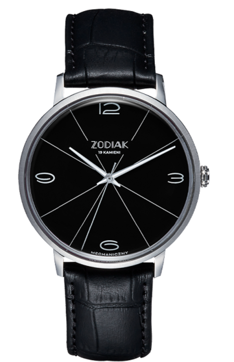 Zegarek Błonie Zodiak Mechaniczny Czarny 5TD124 (5905326213262)