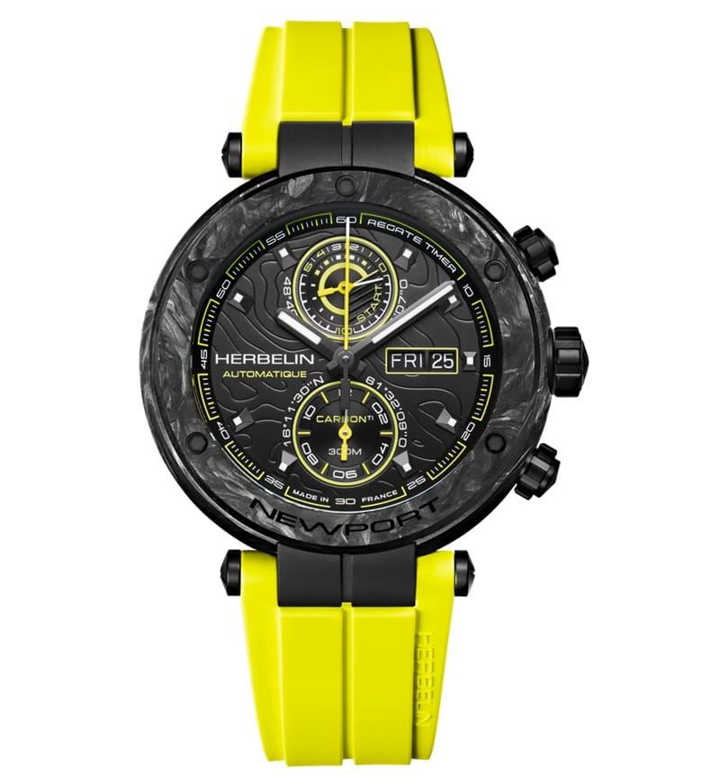 Zegarek Herbelin Newport Carbon Titanium 288CTN14CY Limited Edition + Rotomat WOLF