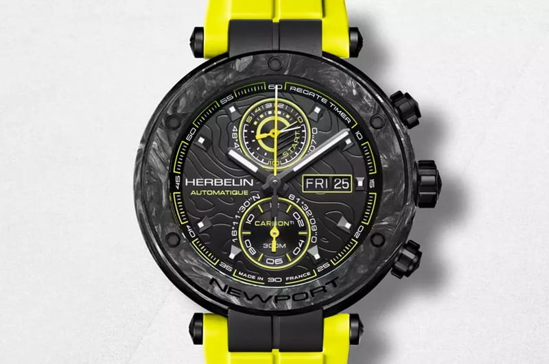 Zegarek Herbelin Newport Carbon Titanium 288CTN14CY Limited Edition + Rotomat WOLF