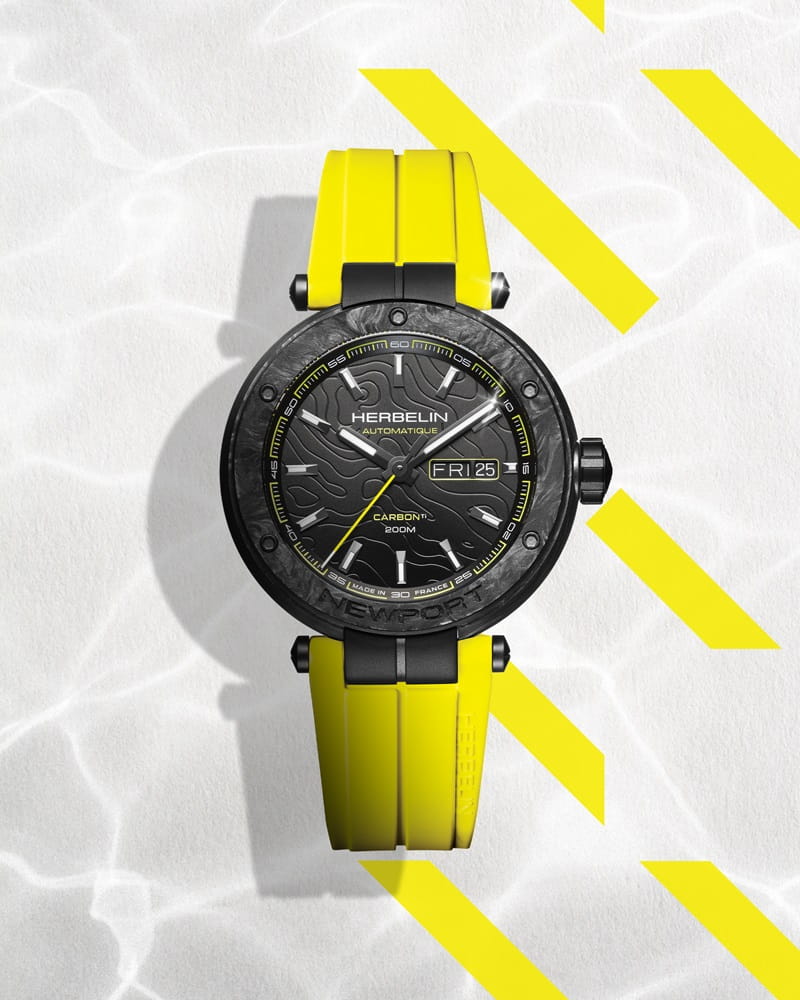 Zegarek Herbelin Newport Carbon Titanium 288CTN14CY Limited Edition + Rotomat WOLF