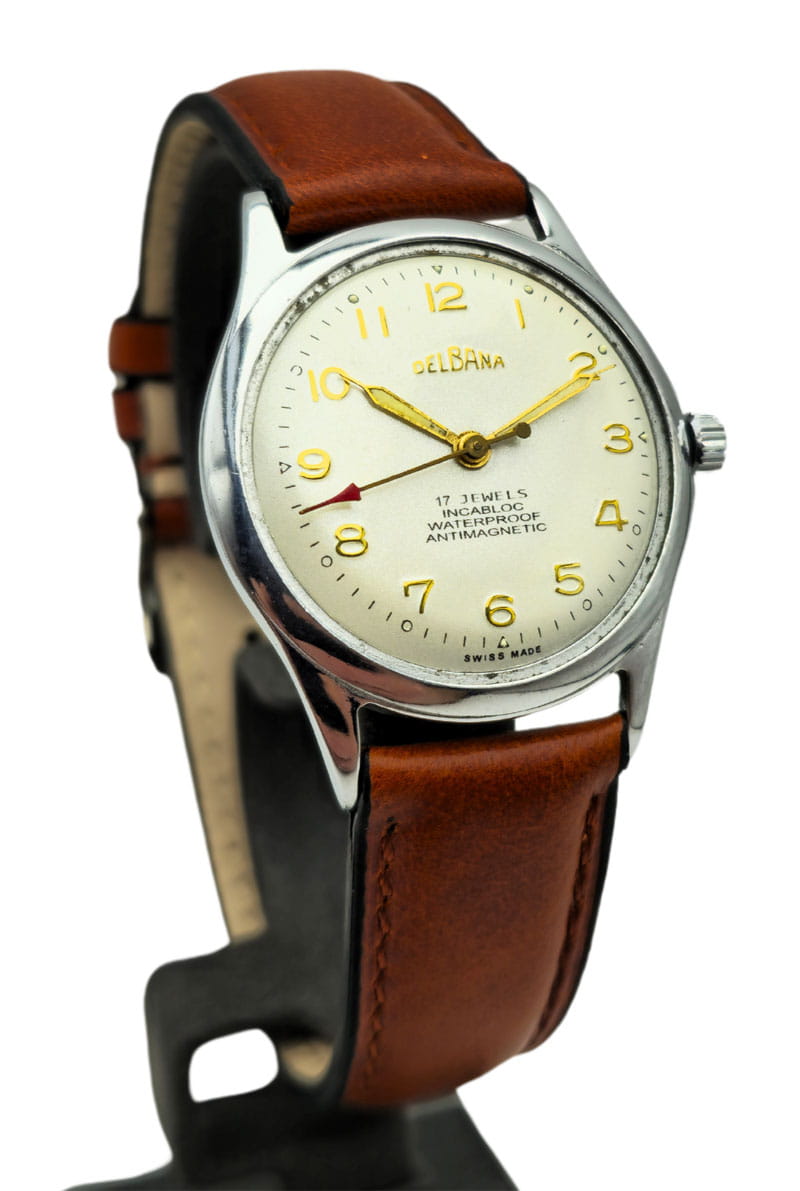 Zegarek DELBANA z lat 50-tych STAN BDB  W2