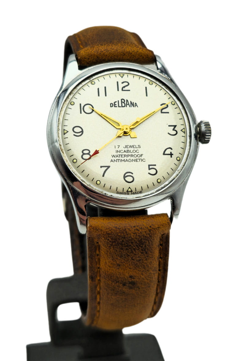 Zegarek DELBANA z lat 50-tych STAN BDB  W7