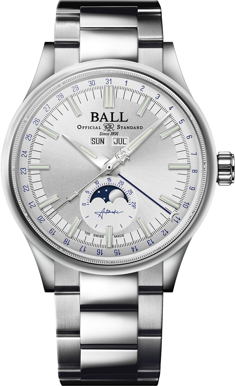 Zegarek Ball Engineer II Moon Calendar Limited Edition NM3016C-S1J-SL (NM3016CS1JSL)