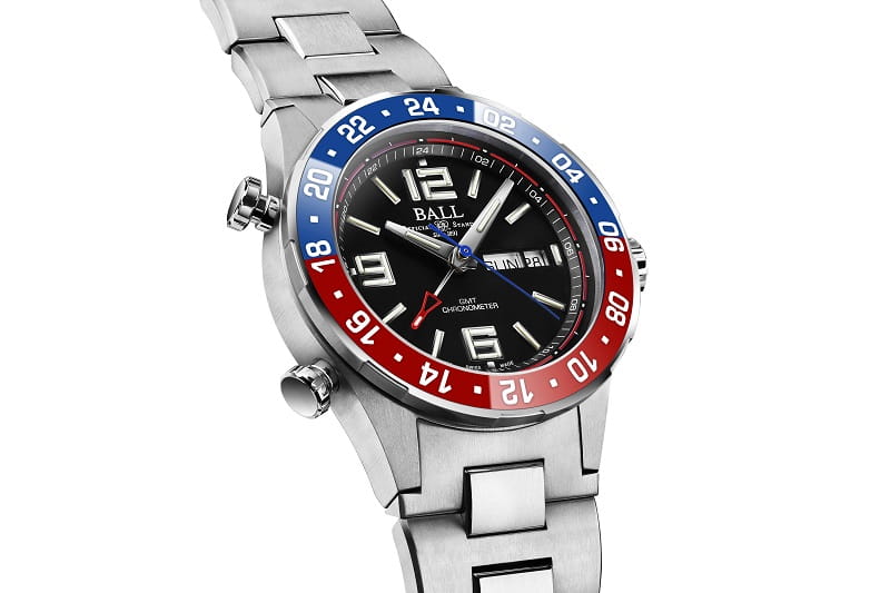 Zegarek Ball Roadmaster Marine GMT Titanium DG3030B-S4C-BK (DG3030BS4CBK)