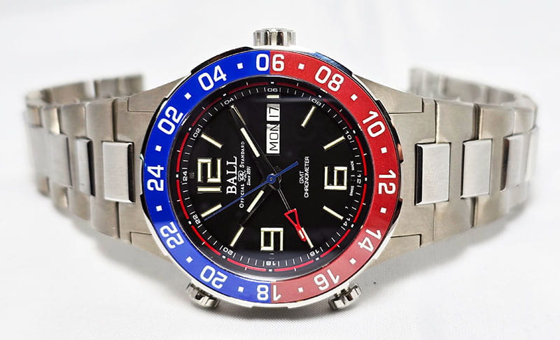Zegarek Ball Roadmaster Marine GMT Titanium DG3030B-S4C-BK (DG3030BS4CBK)