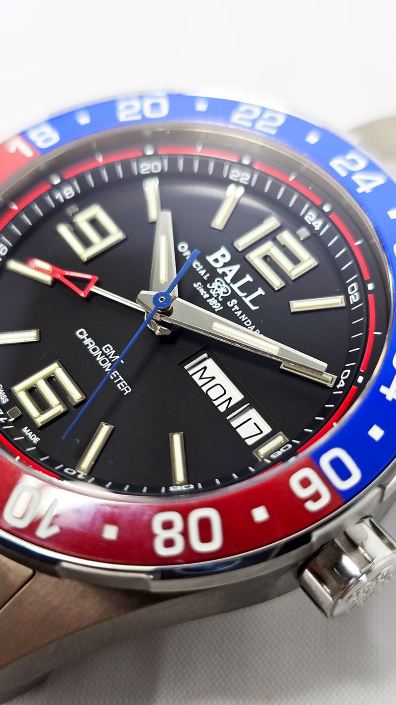 Zegarek Ball Roadmaster Marine GMT Titanium DG3030B-S4C-BK (DG3030BS4CBK)