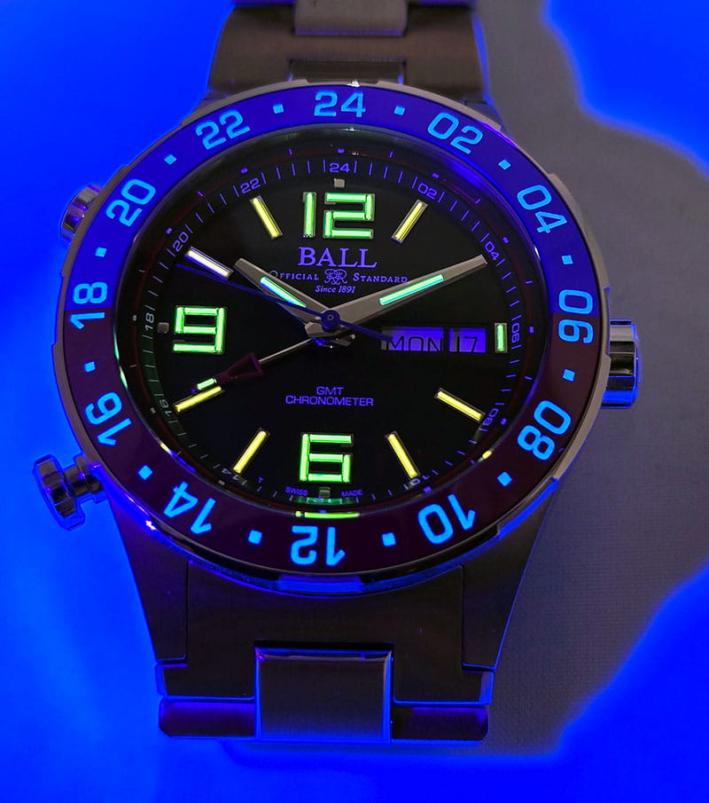 Zegarek Ball Roadmaster Marine GMT Titanium DG3030B-S4C-BK (DG3030BS4CBK)