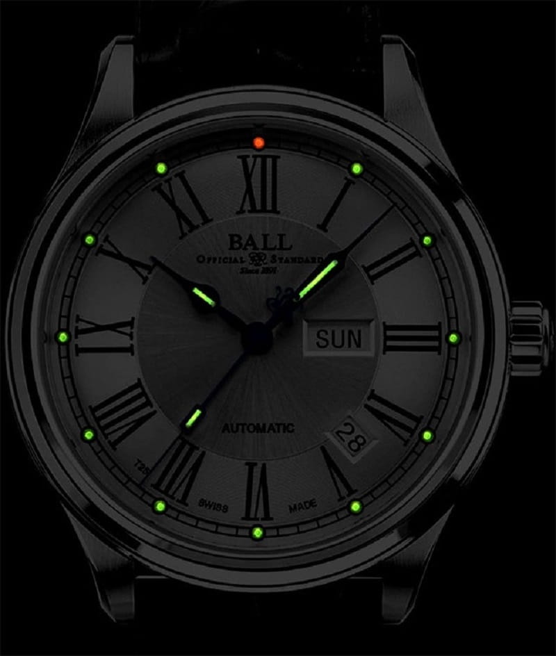 Zegarek Ball Trainmaster Roman NM1058D-S4J-GY (NM1058DS4JGY)