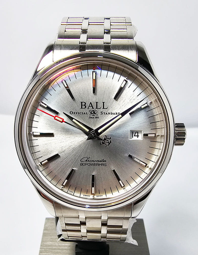 Zegarek Ball Trainmaster Manufacture 80 Hours NM3280D-S1CJ-SL (NM3280DS1CJSL)