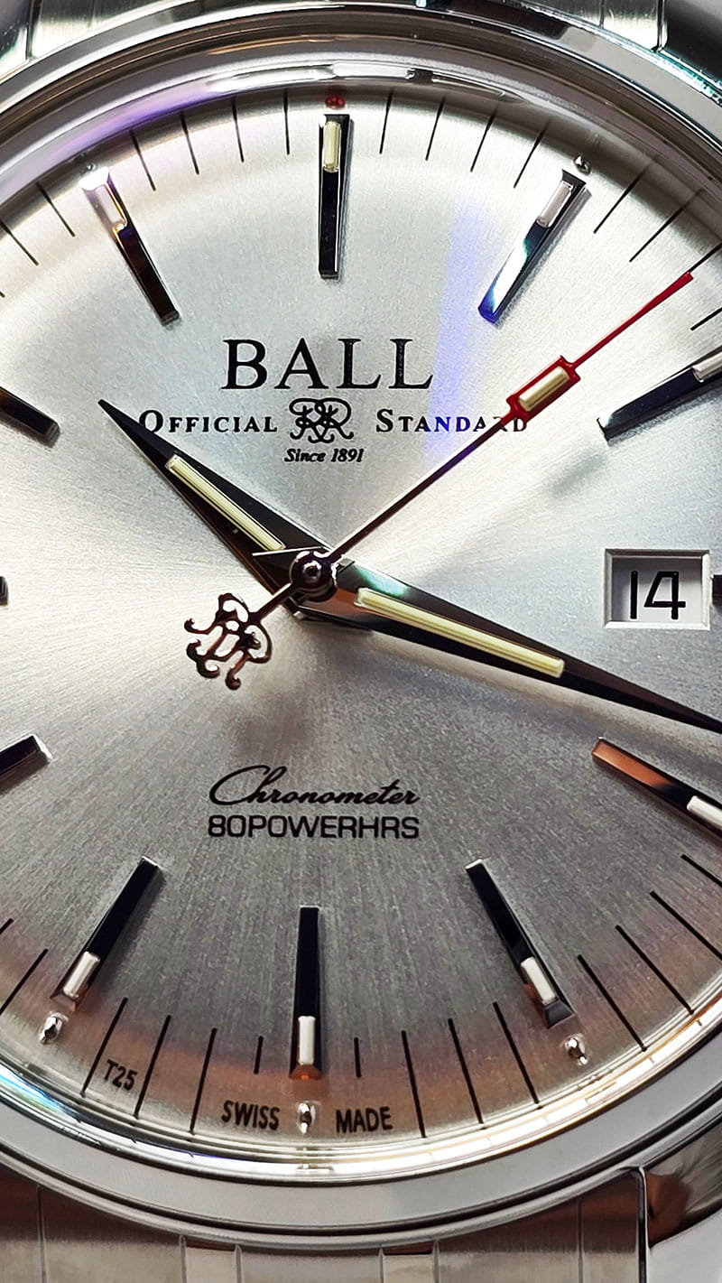Zegarek Ball Trainmaster Manufacture 80 Hours NM3280D-S1CJ-SL (NM3280DS1CJSL)