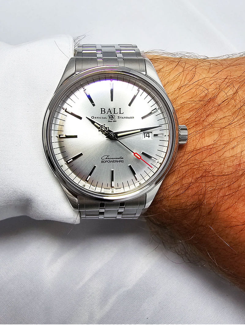 Zegarek Ball Trainmaster Manufacture 80 Hours NM3280D-S1CJ-SL (NM3280DS1CJSL)