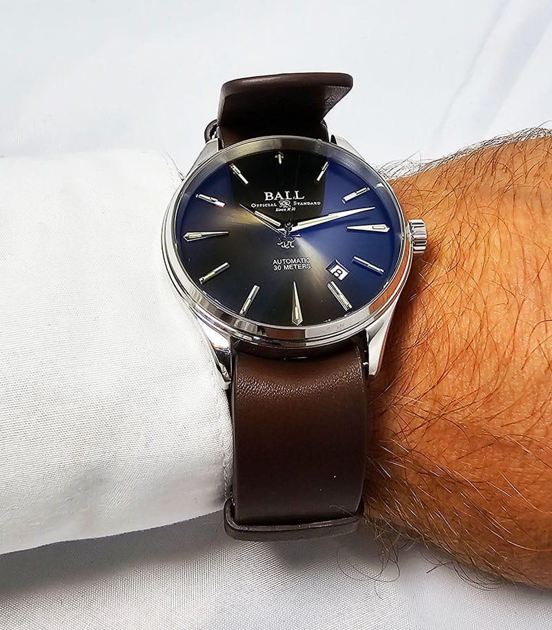 Zegarek Ball Trainmaster Legend NM9080D-L1J-BK (NM9080DL1JBK)