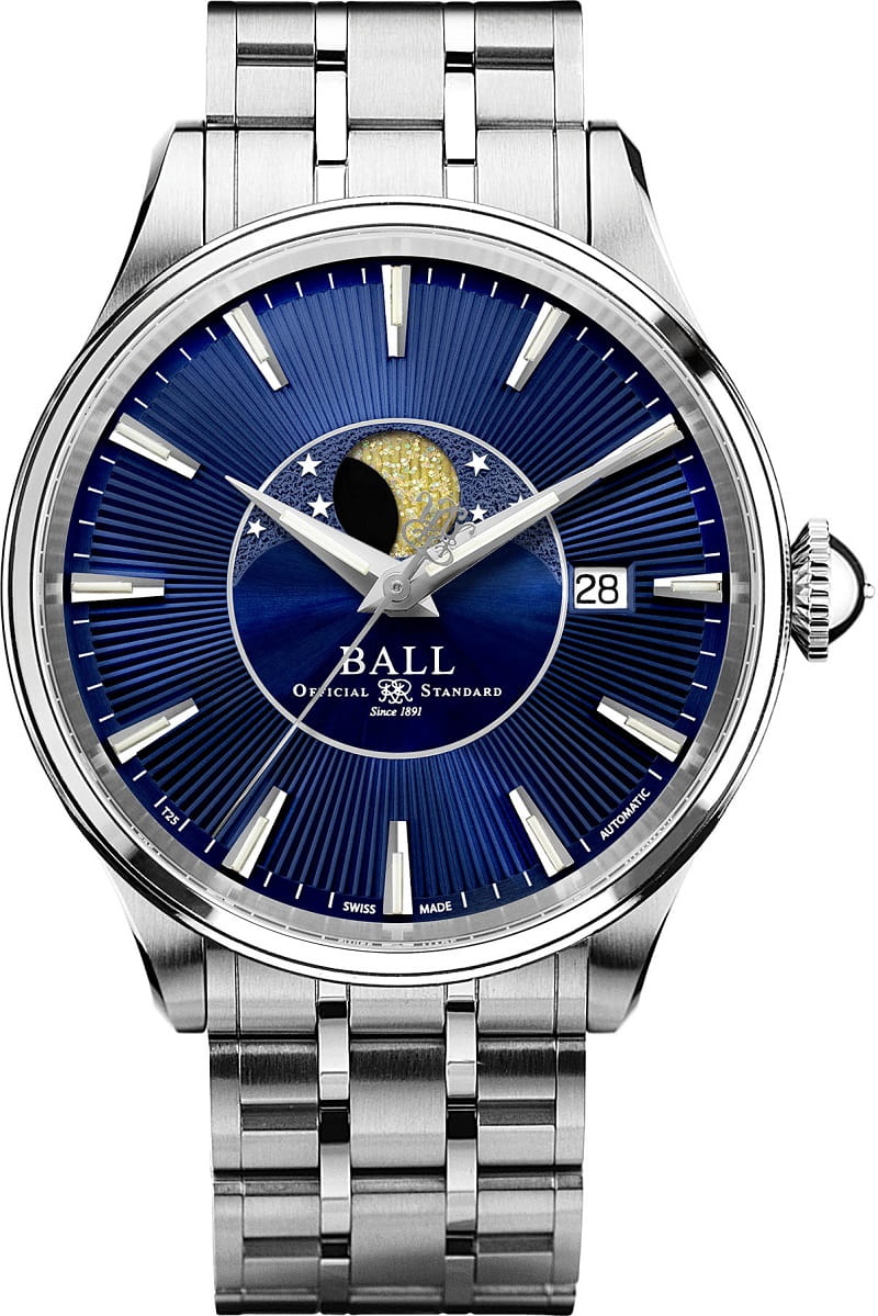 Zegarek Ball Trainmaster Moon Phase NM3082D-SJ-BE (NM3082DSJBE)