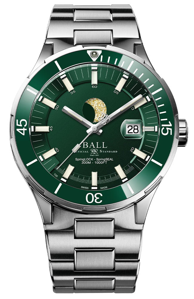 Zegarek Ball Roadmaster Challenger Moonphase DM3130B-S13J-GR (DM3130BS13JGR)