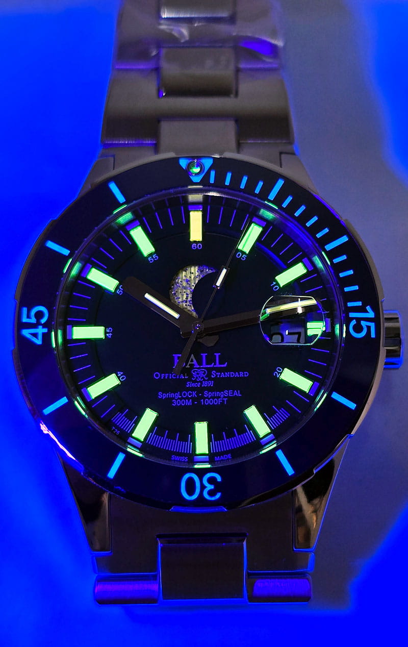 Zegarek Ball Roadmaster Challenger Moonphase DM3130B-S13J-GR (DM3130BS13JGR)