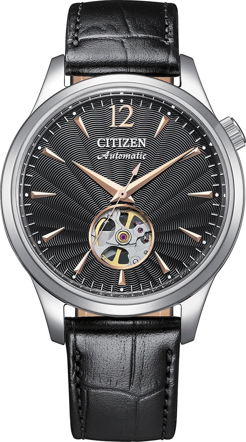 Zegarek CITIZEN MECHANICAL CLASSIC OPEN HEART NH9131-14E (NH913114E)
