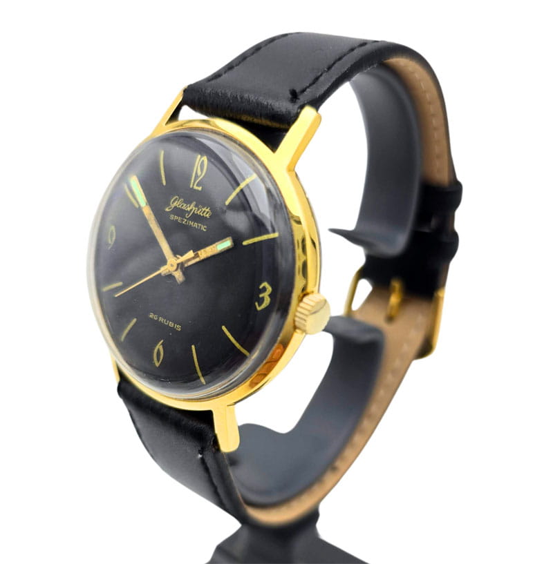 Używany zegarek GLASHUTTE SPEZIMATIC 26 rubis Pozłacany  Okrągły