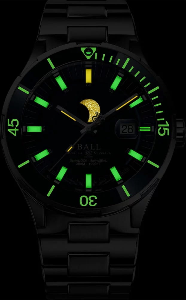 Zegarek Ball Roadmaster Challenger Moonphase 43 mm DM3150B-S13J-BE (DM3150BS13JBE)