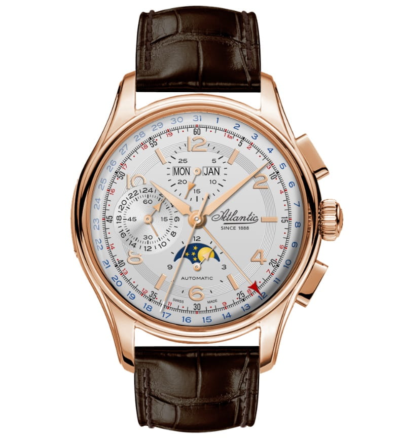 Zegarek Atlantic Worldmaster Moonphase 52851.44.25 Limited Edition 528514425