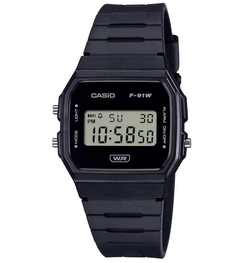 Zegarek Casio Digital F-91WB-1AEF (F91WB1AEF)
