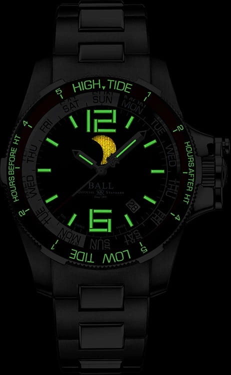Zegarek Ball Engineer Hydrocarbon Moon Navigator DM3320C-SAJ-BK (DM3320CSAJBK)