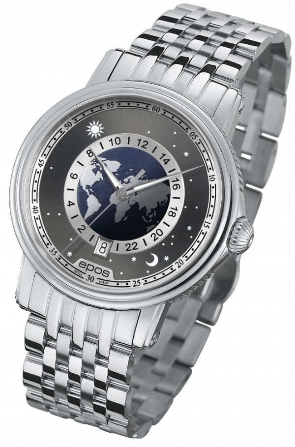 Zegarek Epos Emotion Globe 24h 3390.302.20.54.30 (3390302205430)
