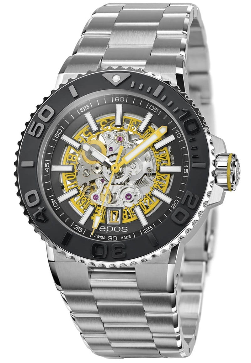 Zegarek Epos 3441 Sportive Diver Automatic Skeleton 3441.135.20.15.30 (3441135201530)