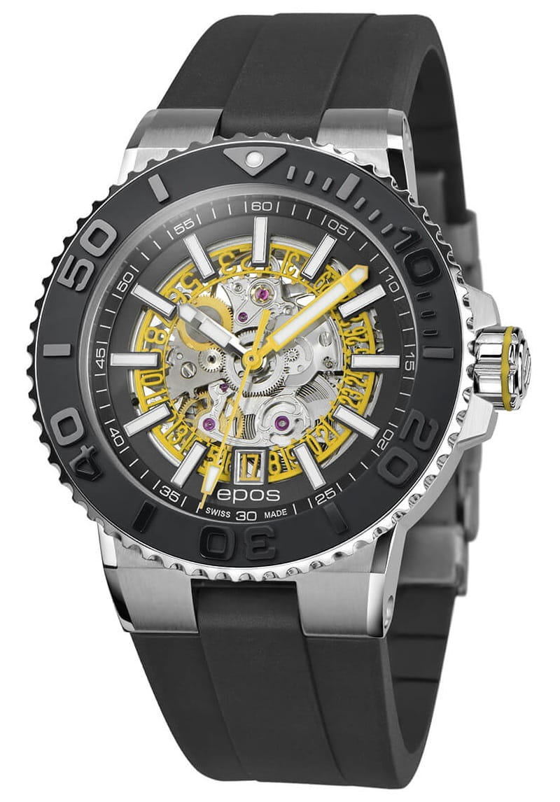 Zegarek Epos 3441 Sportive Diver Automatic Skeleton 3441.135.20.15.55 (3441135201555)