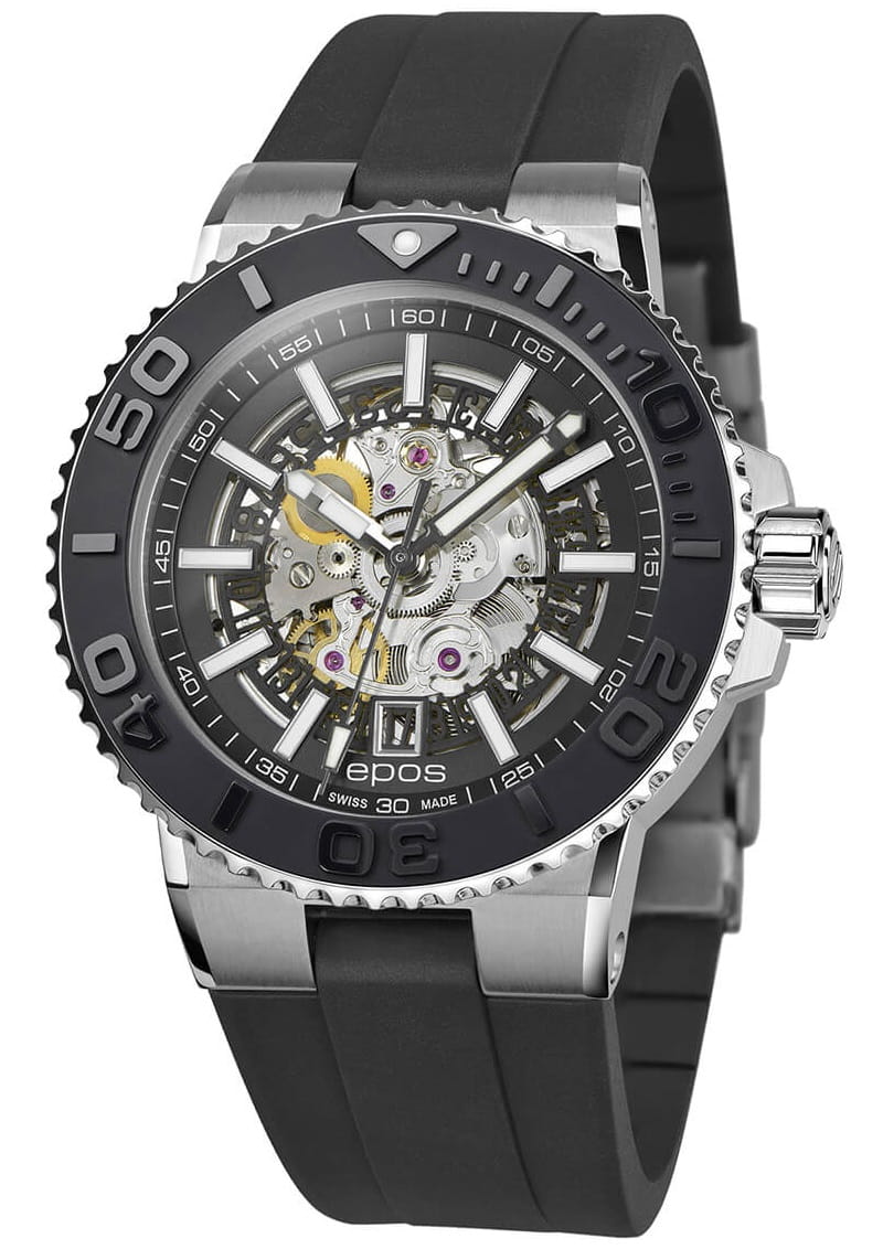 Zegarek Epos 3441 Sportive Diver Automatic Skeleton 3441.135.25.15.55 (3441135251555)