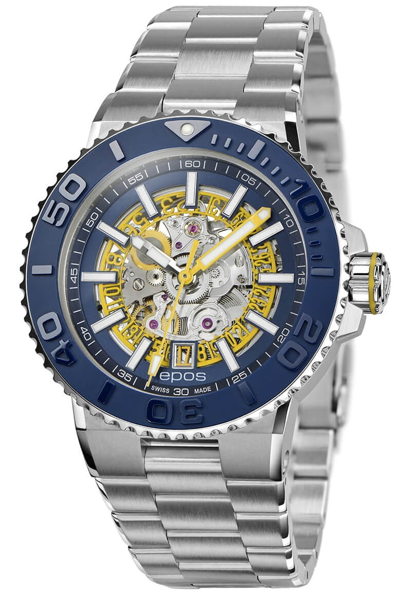 Zegarek Epos 3441 Sportive Diver Automatic Skeleton 3441.135.96.16.30 (3441135961630)