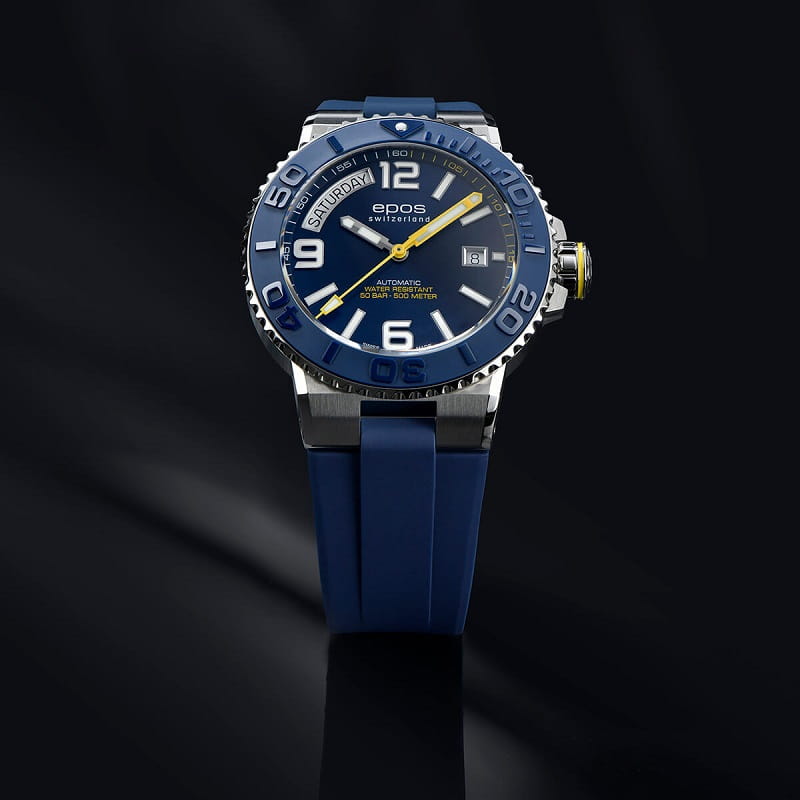 Zegarek Epos Sportive 3441 Diver Day Date 3441.142.96.96.56 (3441142969656)