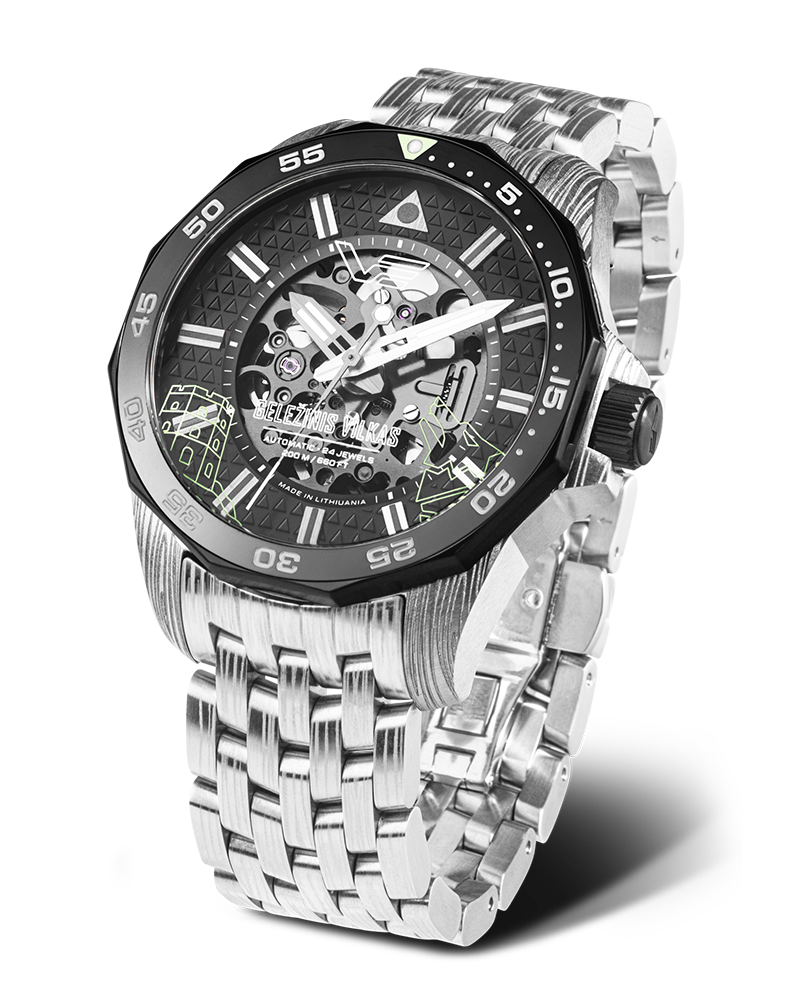 Zegarek Vostok Europe Gelezinis Vilkas Skeleton Automatic Limited Edition NH72-225E764 (NH72225E764)